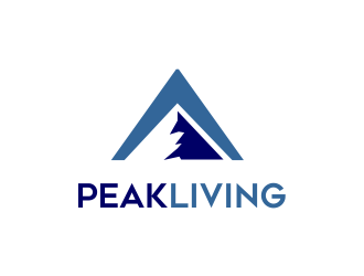 Peak Living logo design by AisRafa