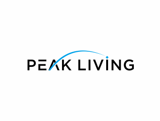 Peak Living logo design by santrie