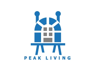 Peak Living logo design by STTHERESE