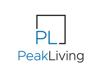 Peak Living logo design by lexipej