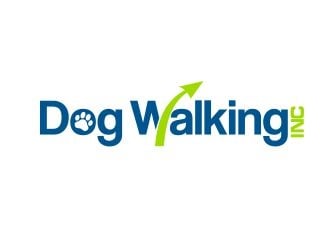 Dog Walking Inc logo design by amar_mboiss