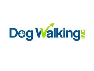 Dog Walking Inc logo design by amar_mboiss