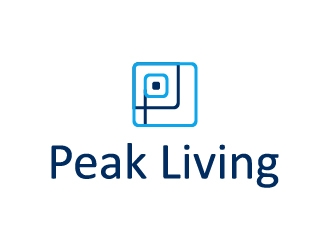 Peak Living logo design by AhmadShaltout