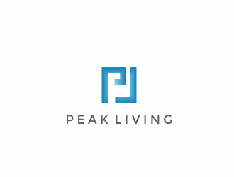 Peak Living logo design by Louseven