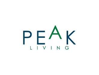 Peak Living logo design by desynergy