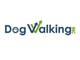 Dog Walking Inc logo design by amar_mboiss