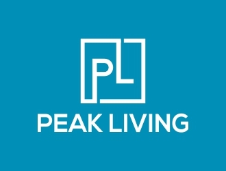 Peak Living logo design by zoominten