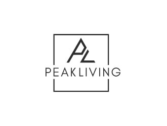 Peak Living logo design by invento