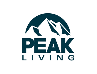 Peak Living logo design by kunejo