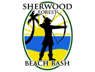 Sherwood Forest Beach Bash logo design by MAXR