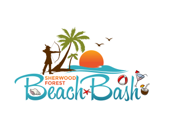 Sherwood Forest Beach Bash logo design by aldesign