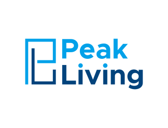 Peak Living logo design by graphicstar