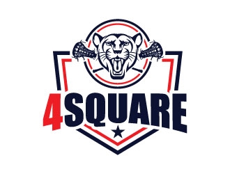 4 SQUARE logo design by invento