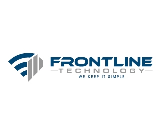 Frontline Technology logo design by desynergy