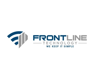 Frontline Technology logo design by desynergy