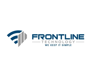 Frontline Technology logo design by desynergy