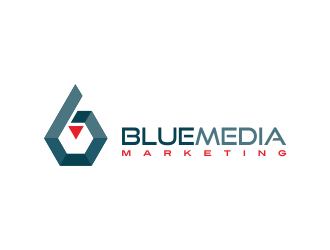 BLUE MEDIA Marketing logo design by AisRafa