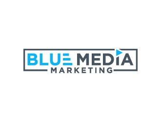 BLUE MEDIA Marketing logo design by wongndeso