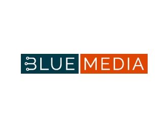 BLUE MEDIA Marketing logo design by JJlcool