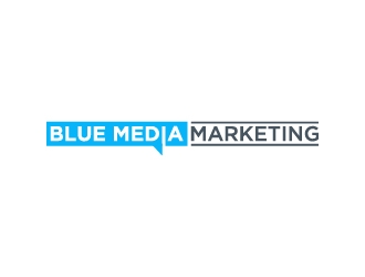 BLUE MEDIA Marketing logo design by wongndeso