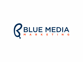 BLUE MEDIA Marketing logo design by ammad