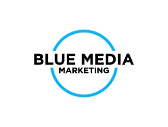 BLUE MEDIA Marketing logo design by wongndeso