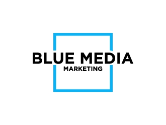 BLUE MEDIA Marketing logo design by wongndeso