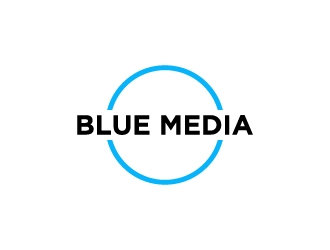 BLUE MEDIA Marketing logo design by wongndeso