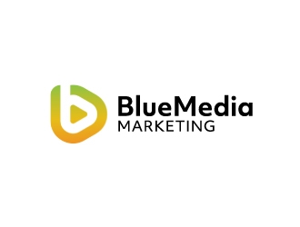 BLUE MEDIA Marketing logo design by nehel