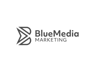 BLUE MEDIA Marketing logo design by nehel