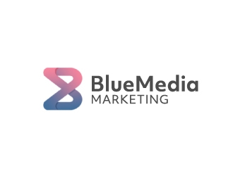 BLUE MEDIA Marketing logo design by nehel