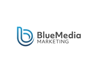 BLUE MEDIA Marketing logo design by nehel