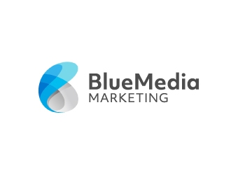 BLUE MEDIA Marketing logo design by nehel