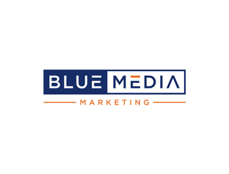 BLUE MEDIA Marketing logo design by ndaru