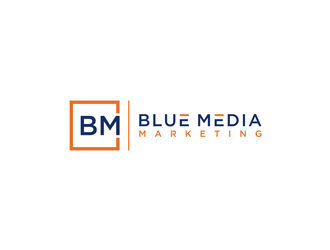 BLUE MEDIA Marketing logo design by ndaru