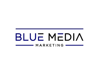 BLUE MEDIA Marketing logo design by BrainStorming