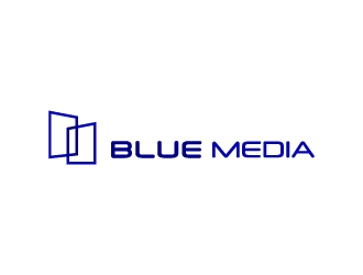 BLUE MEDIA Marketing logo design by BrainStorming