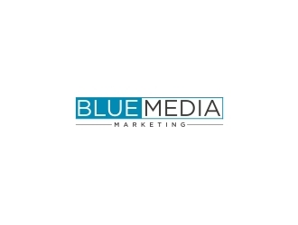 BLUE MEDIA Marketing logo design by narnia