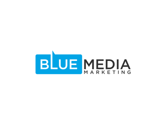 BLUE MEDIA Marketing logo design by alby