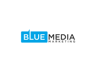 BLUE MEDIA Marketing logo design by alby