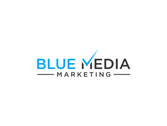 BLUE MEDIA Marketing logo design by alby