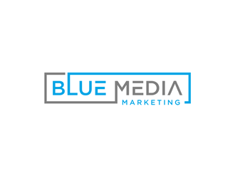 BLUE MEDIA Marketing logo design by alby