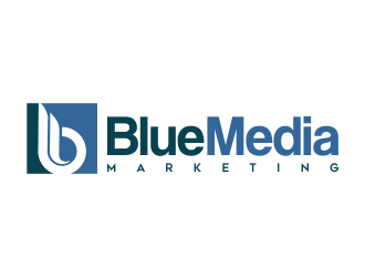 BLUE MEDIA Marketing logo design by AisRafa