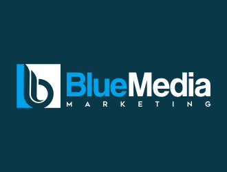 BLUE MEDIA Marketing logo design by AisRafa