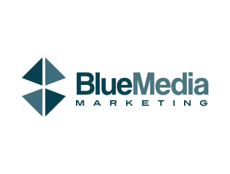 BLUE MEDIA Marketing logo design by AisRafa