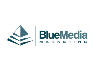 BLUE MEDIA Marketing logo design by AisRafa