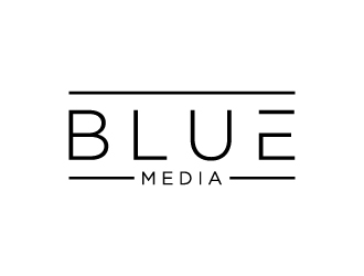 BLUE MEDIA Marketing logo design by BrainStorming