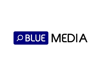 BLUE MEDIA Marketing logo design by BrainStorming