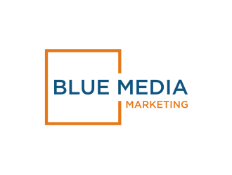 BLUE MEDIA Marketing logo design by rief