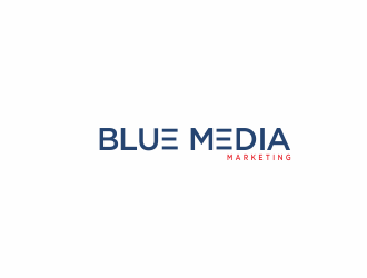 BLUE MEDIA Marketing logo design by afra_art